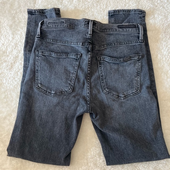 EUC❣️ Citizens of Humanity Rocket Ankle High Rise Skinny. Distressed grey, Sz 25 - Picture 8 of 8